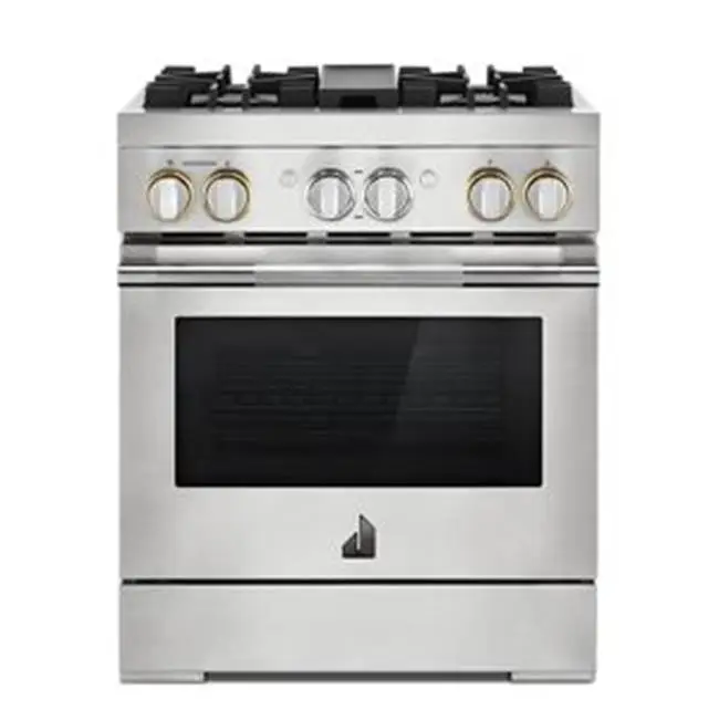 30" Pro-Range Dual Fuel, Rise Style, 2-20K, 15K, 5K, Dual Fan Multi-Mode True Convection