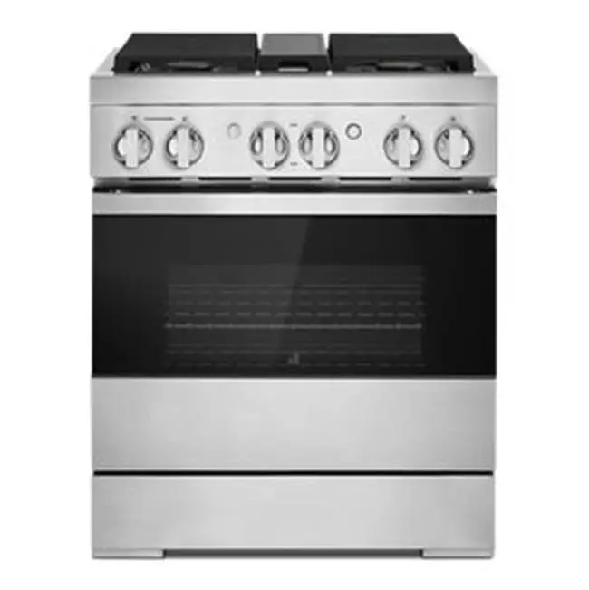 30" Pro-Range Dual Fuel, Noir Style, 2-20K, 15K, 5K, Dual Fan Multi-Mode True Convection