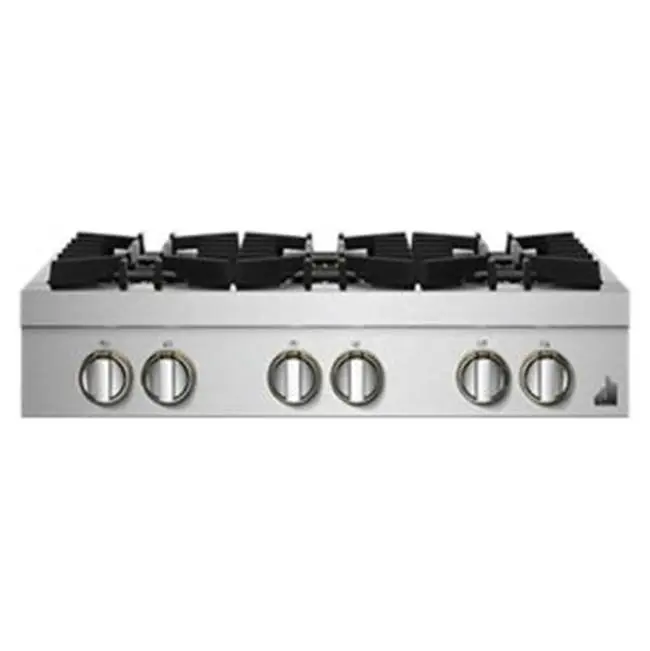36" Rangetop, Rise Style, 3-20K, 15K, 5K-500 Simmer