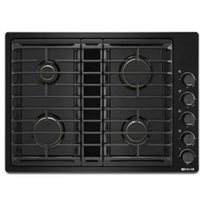 30" Gas Downdraft Cktp, Brass Brnrs
