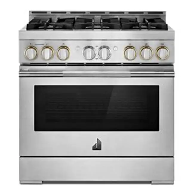 36" Pro-Range Gas, Rise Style, 3-20K, 2-15K, 5K, Dual Fan Multi-Mode True Convection