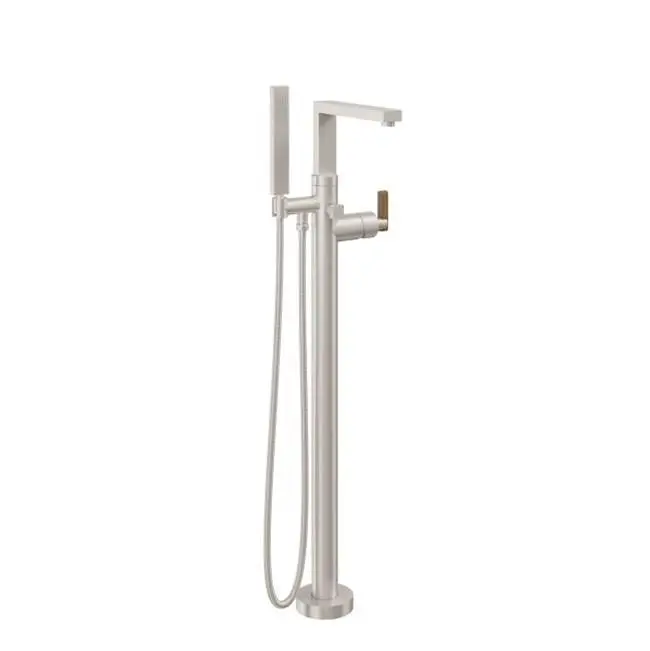 Modern Single Hole Floor Mount Tub Filler