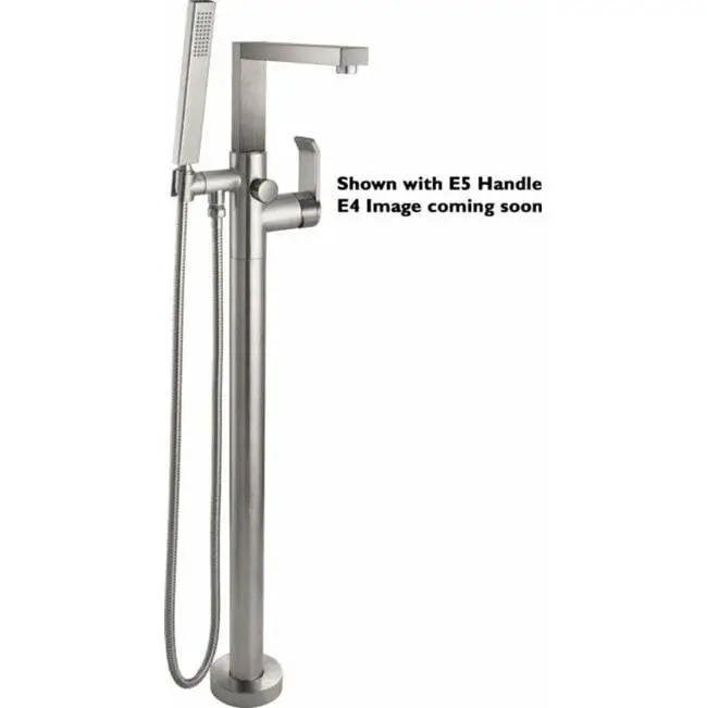 Modern Single Hole Floor Mount Tub Filler