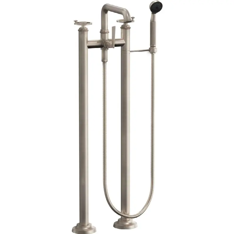 Floor Mount Tub Filler - Wheel Handles