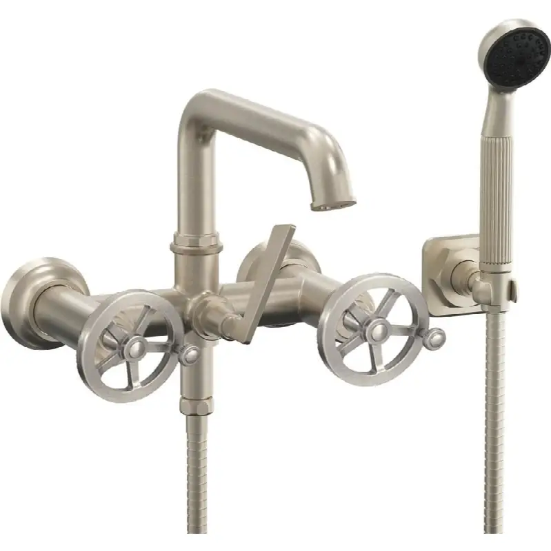 Wall Mount Tub Filler - Wheel Handles