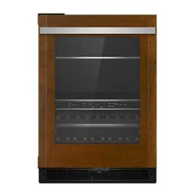 24" U/C Beverage Center, Overlay, Left Hinge, Flush Design
