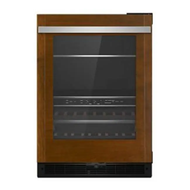 24" U/C Beverage Center, Overlay, Right Hinge, Flush Design