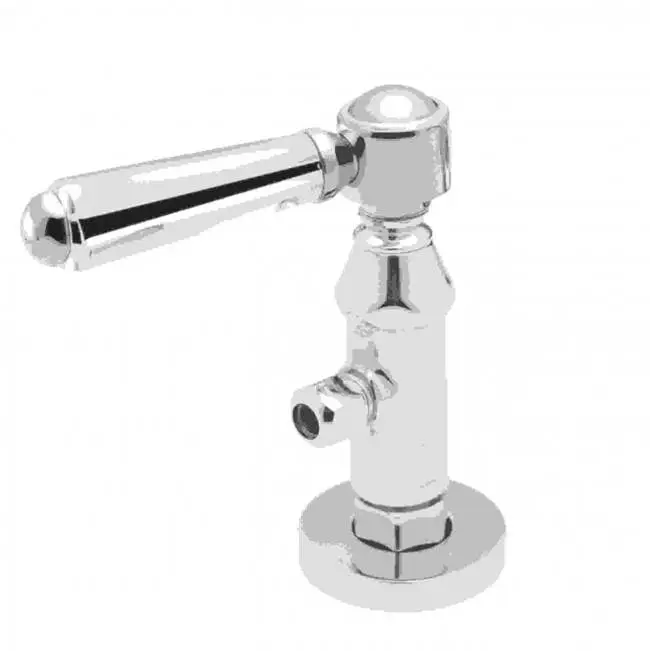 Deluxe Angle Stop with Flange and Decorative Handle