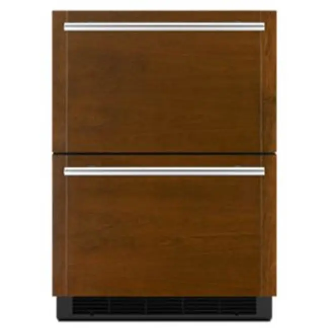 24" Refrigerator Double Drawer, Overlay Style, Ref/Ref Drawers