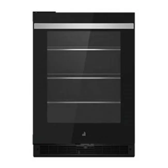 24" U/C Refrigerator, Noir Style, Left Hinge, Flush Design, Glass Door