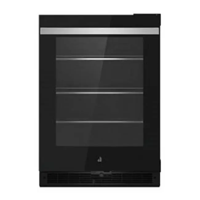 24" U/C Refrigerator, Noir Style, Right Hinge, Flush Design, Glass Door