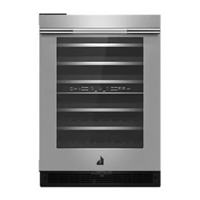 24" Wine Cellar, Rise Style, Dual Temp Zone, 6 Extendable Racks, Auto Defrost, Left Hinge, Flush Design