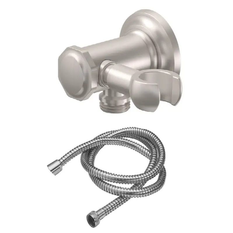 Swivel Wall Mounted Handshower Kit - Concave Base & Hex Cap