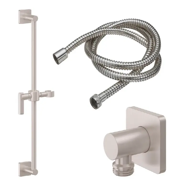 Slide Bar Handshower Kit - Lever Handle with Rounded Square Base