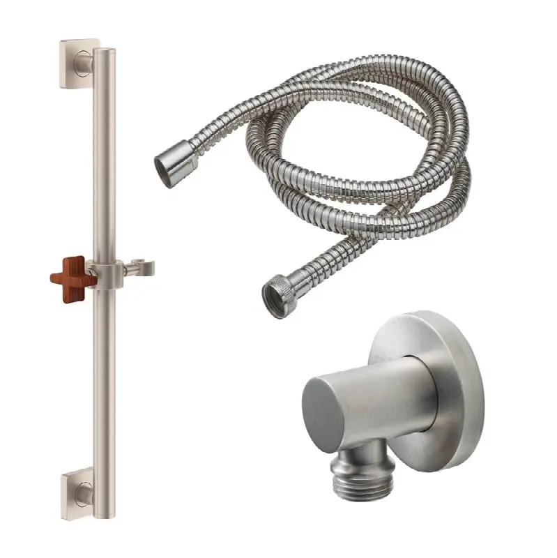 24" Grab Bar Handshower Kit - Cross Handle with Quad Base