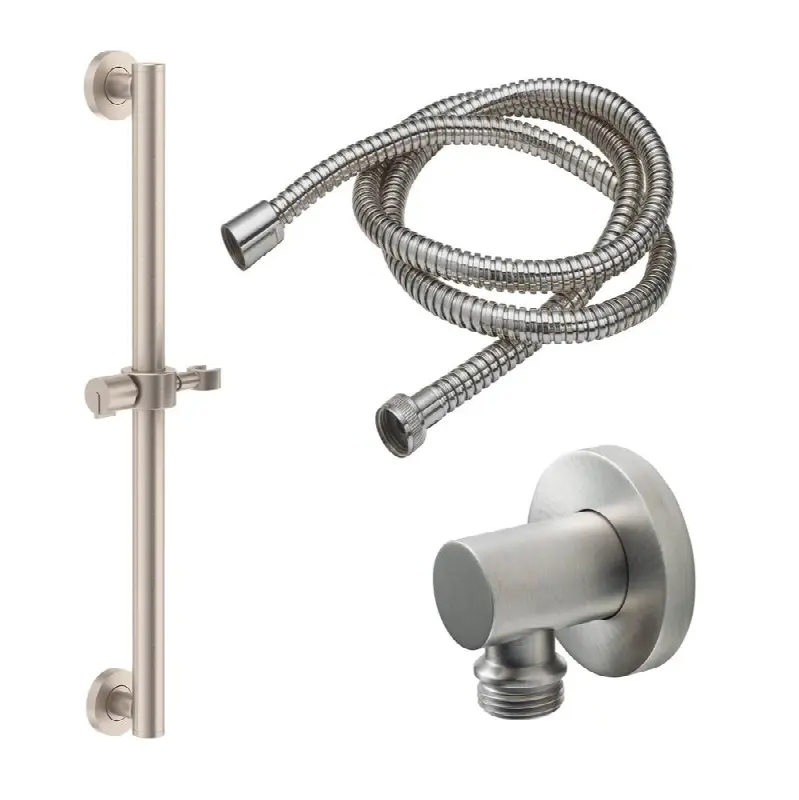 24" Grab Bar Handshower Kit - Cylinder Handle with Round Base