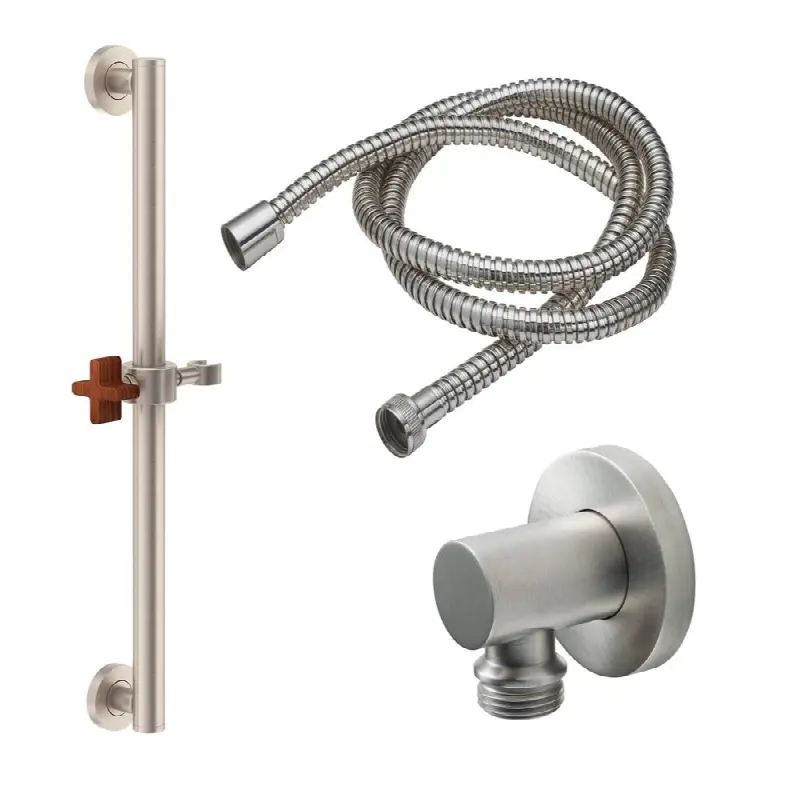 30" Grab Bar Handshower Kit - Cross Handle with Round Base