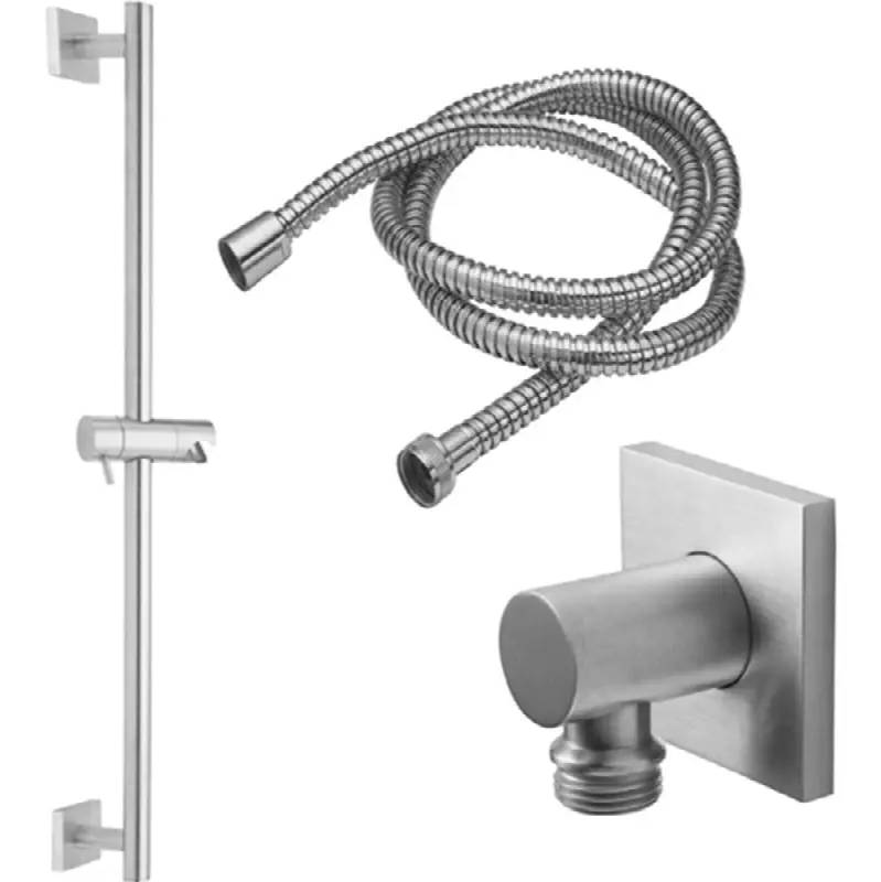Slide Bar Handshower Kit - Cylinder Handle with Square Base