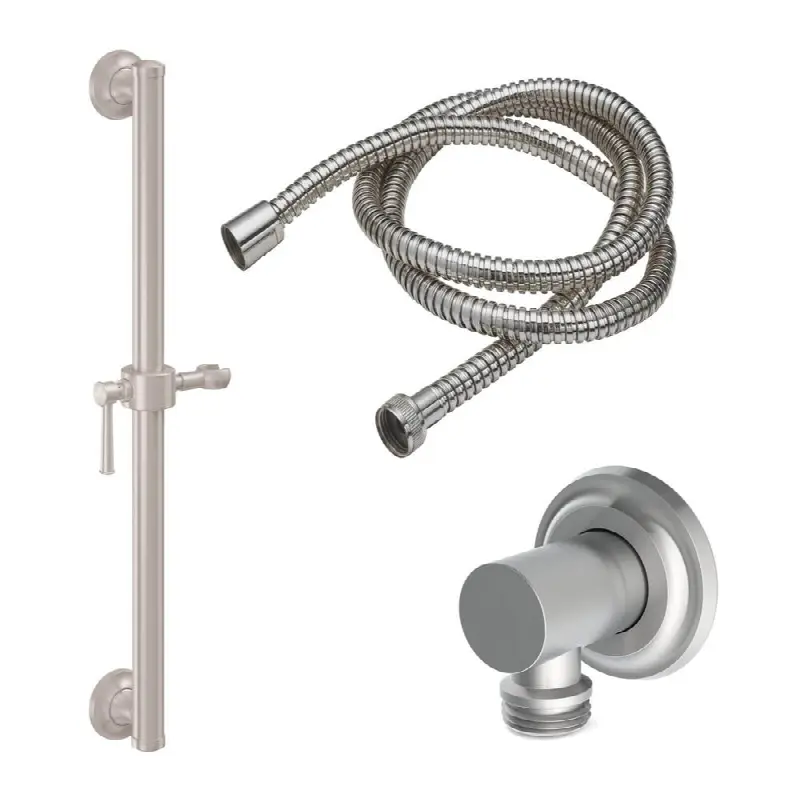 24" Grab Bar Handshower Kit - Lever Handle with Concave Base