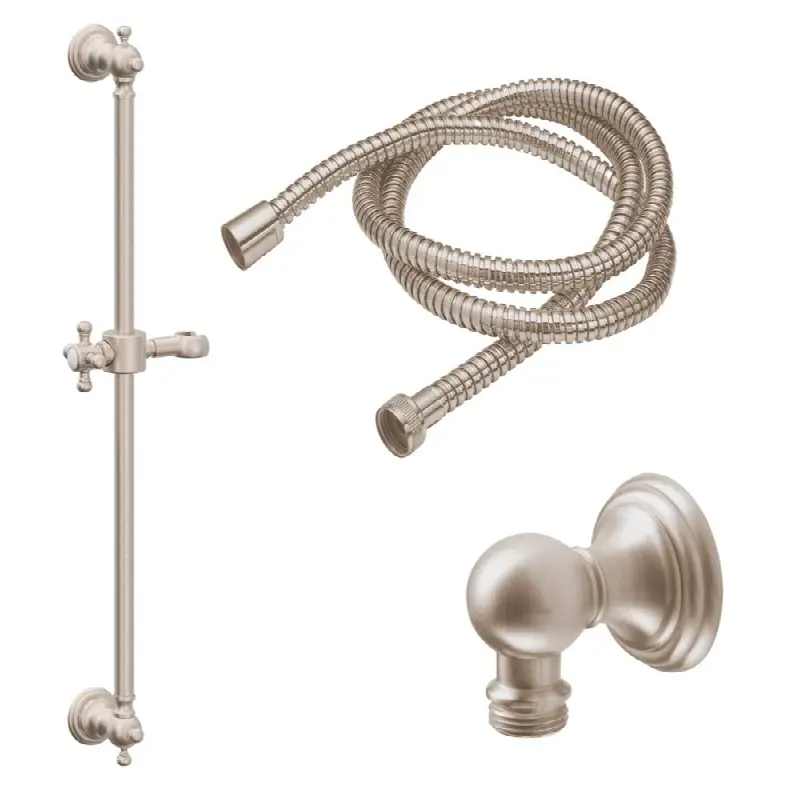 24" Grab Bar Handshower Kit - Cross Handle with Line Base