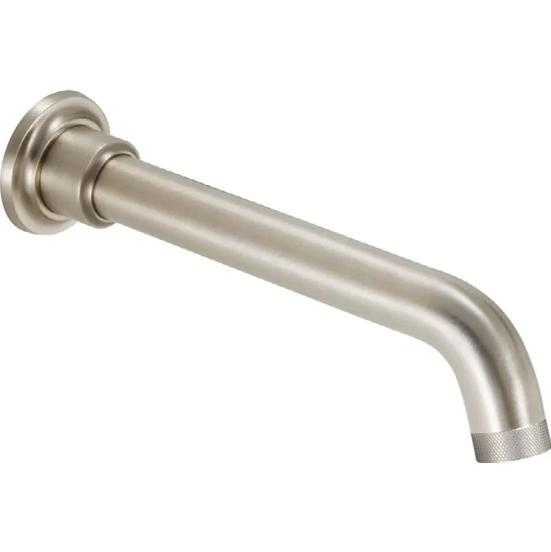 Deluxe Wall Tub Spout with Knurled Spout Tip