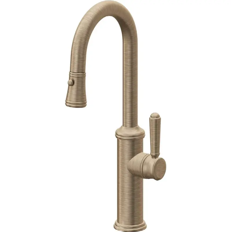 Pull-Down Prep/Bar Faucet with Button Sprayer
