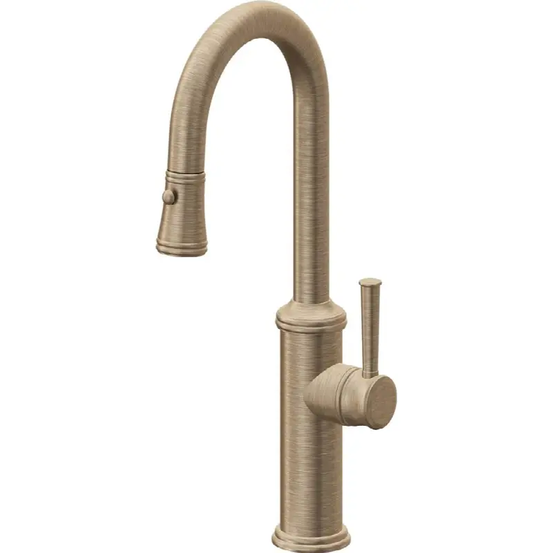 Pull-Down Prep/Bar Faucet with Button Sprayer