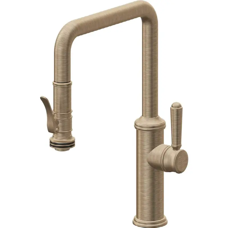 Pull-Down Kitchen Faucet with Squeeze Sprayer - Quad Spout