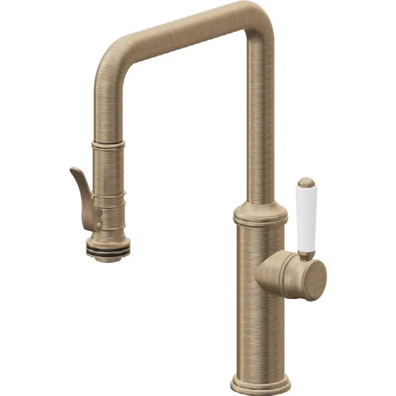 Pull-Down Kitchen Faucet with Squeeze Sprayer - Quad Spout