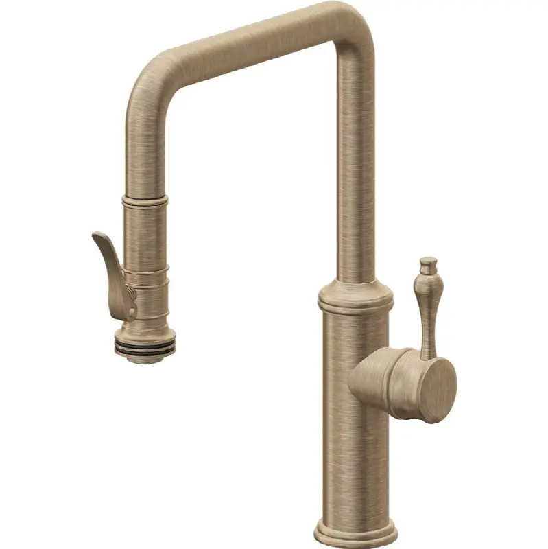 Pull-Down Kitchen Faucet with Squeeze Sprayer - Quad Spout