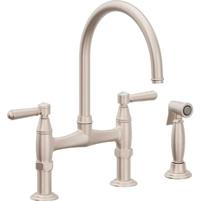 Bridge Kitchen Faucet with Sidespray