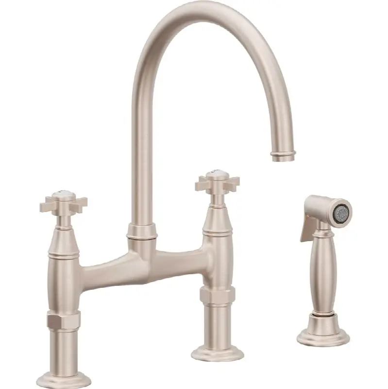 Bridge Kitchen Faucet with Sidespray