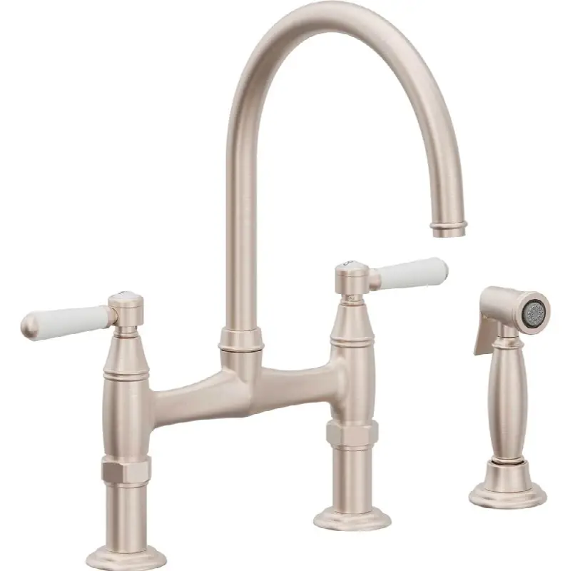 Bridge Kitchen Faucet with Sidespray