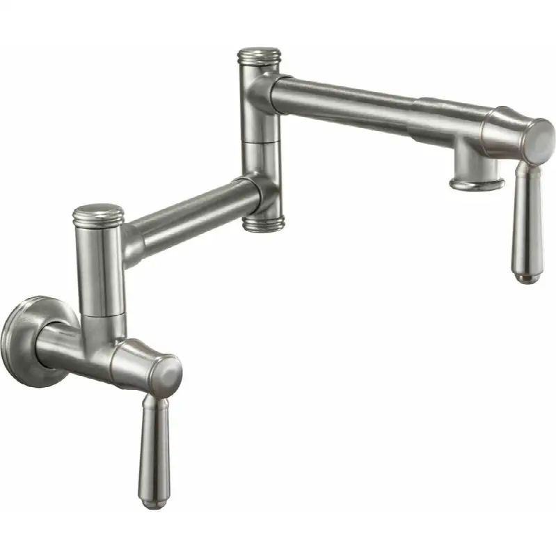Pot Filler - Dual Handle Wall Mount - Traditional