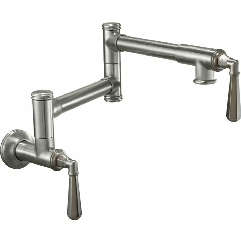 Pot Filler - Dual Handle Wall Mount - Traditional