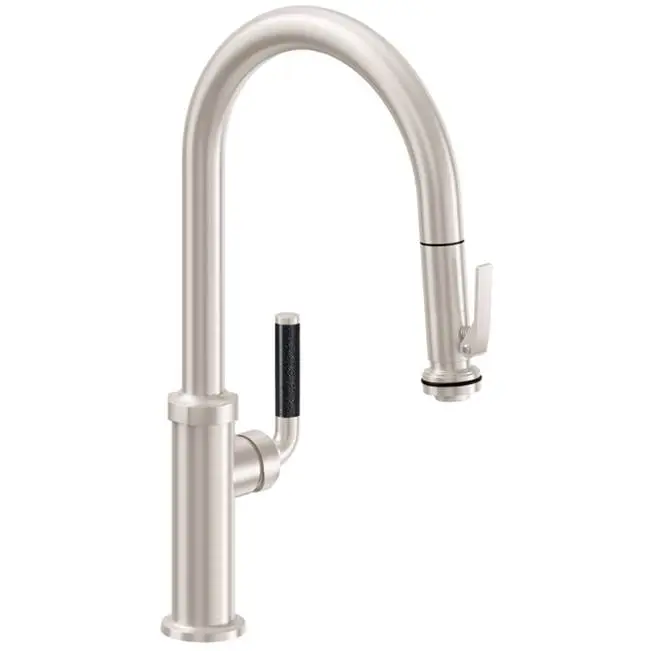 Pull-Down Kitchen Faucet with Squeeze Sprayer - High Arc Spout
