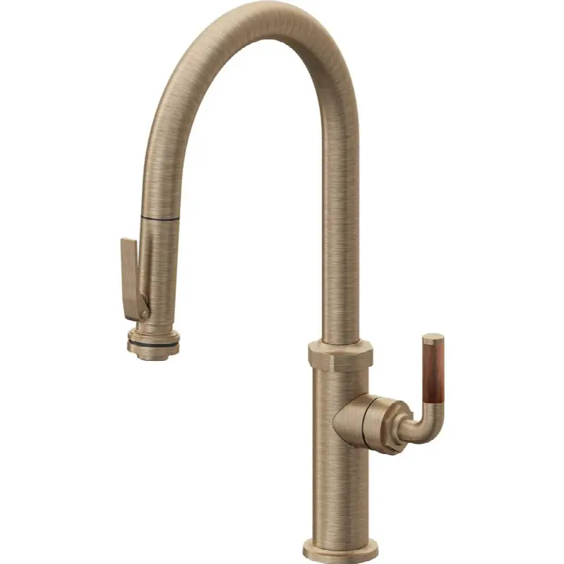 Pull-Down Kitchen Faucet with Squeeze Sprayer - High Arc Spout