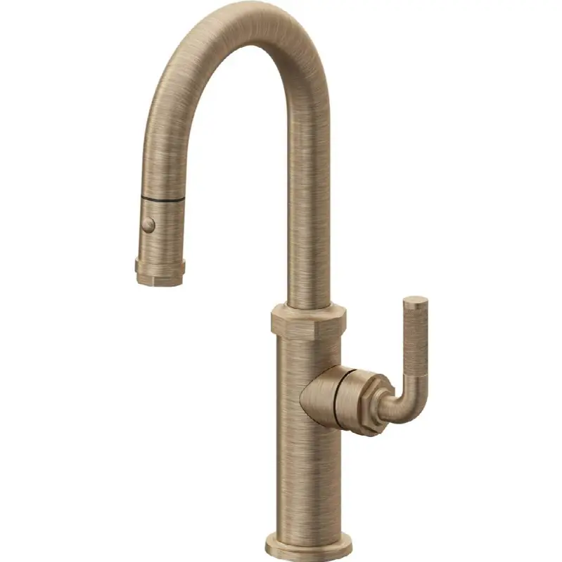 Pull-Down Prep/Bar Faucet with Button Sprayer