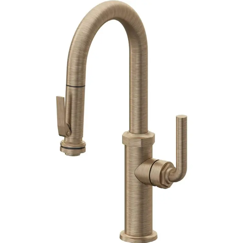 Pull-Down Prep/Bar Faucet with Squeeze Sprayer