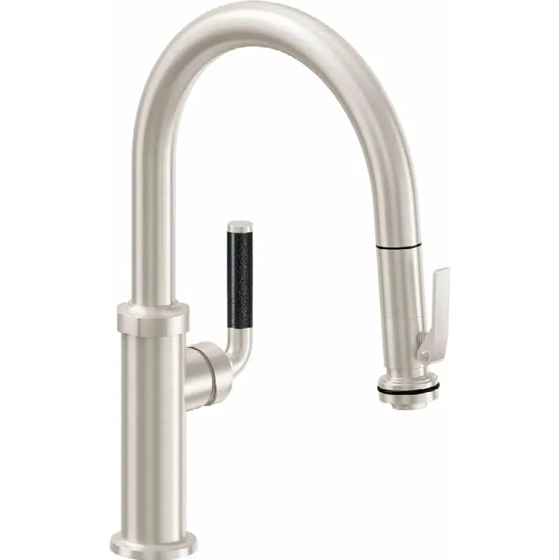 Pull-Down Kitchen Faucet with Squeeze Sprayer - Low Arc Spout