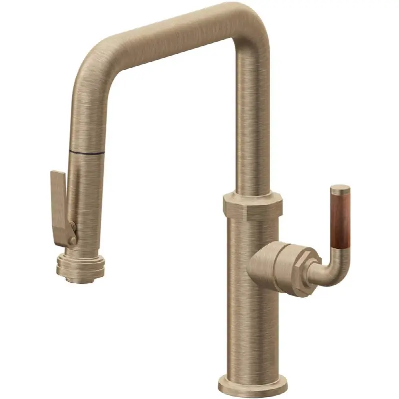 Pull-Down Kitchen Faucet with Squeeze Sprayer - Quad Spout