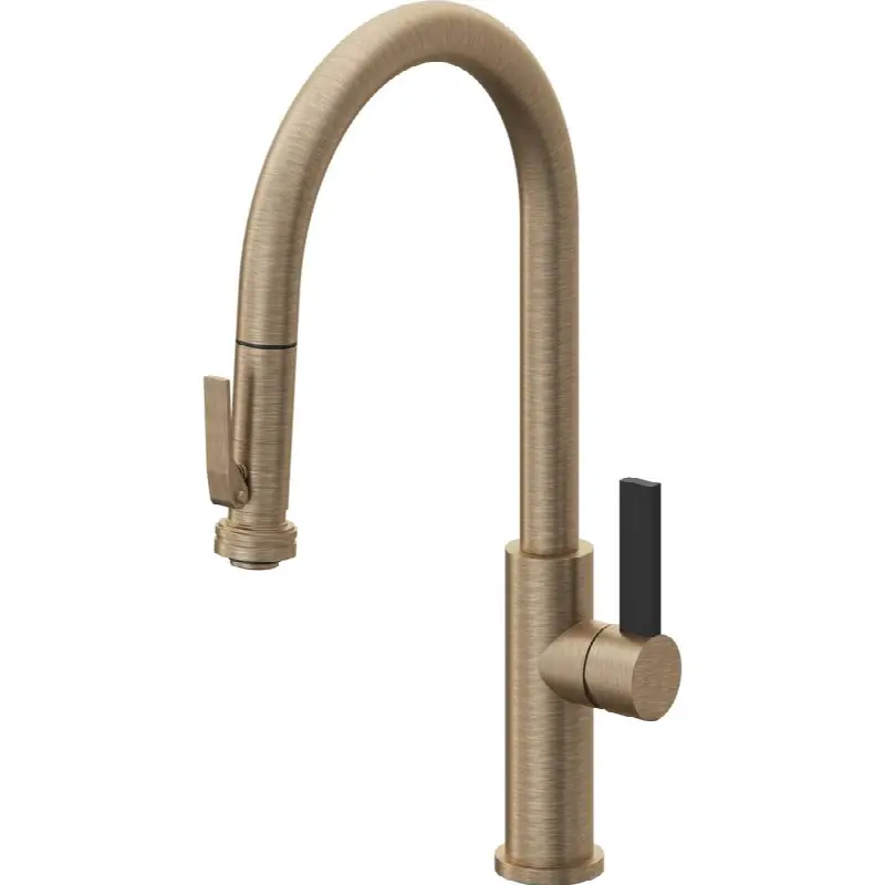 Pull-Down Kitchen Faucet with Squeeze Sprayer - High Arc Spout