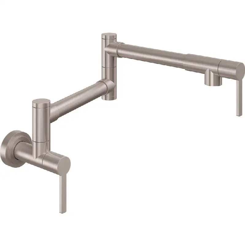 Pot Filler - Dual Handle Wall Mount - Contemporary