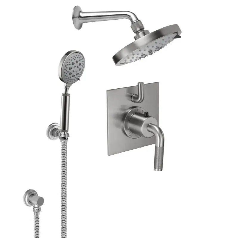 StyleTherm® 1/2" Thermostatic Shower System with Showerhead and Handshower on Hook