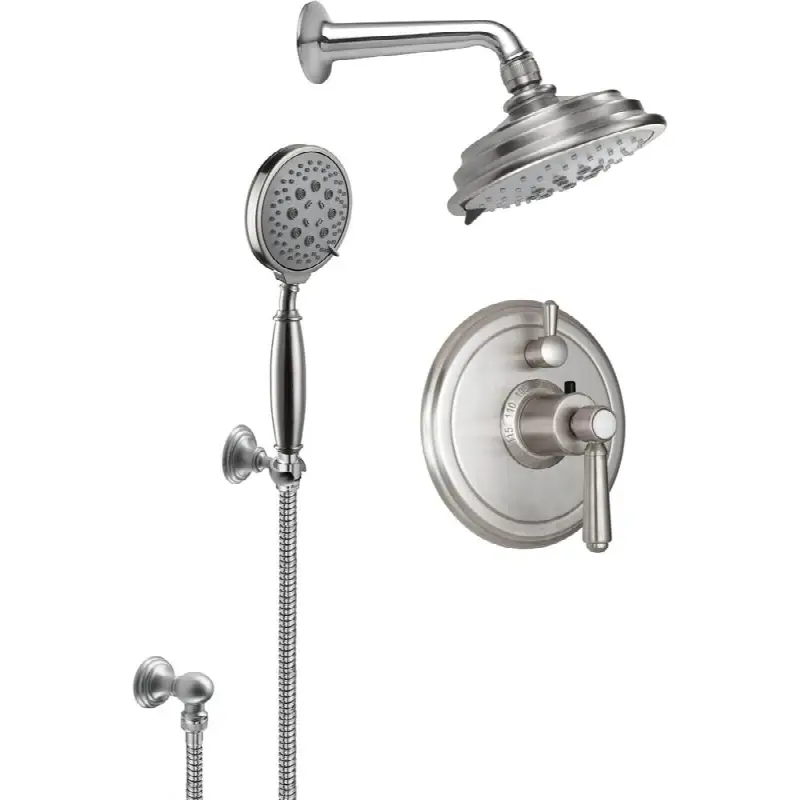 StyleTherm® 1/2" Thermostatic Shower System with Showerhead and Handshower on Hook