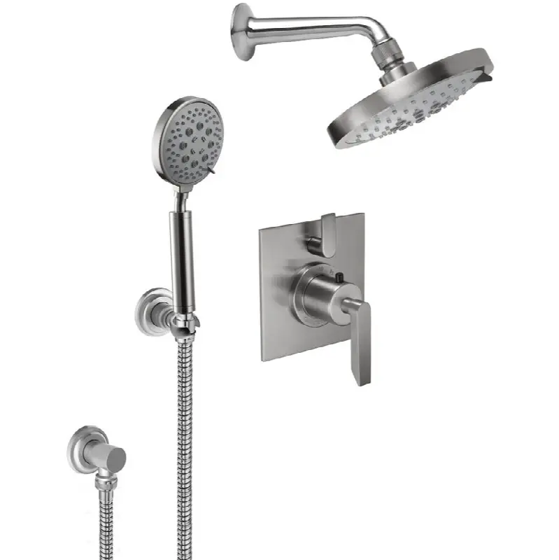 StyleTherm® 1/2" Thermostatic Shower System with Showerhead and Handshower on Hook