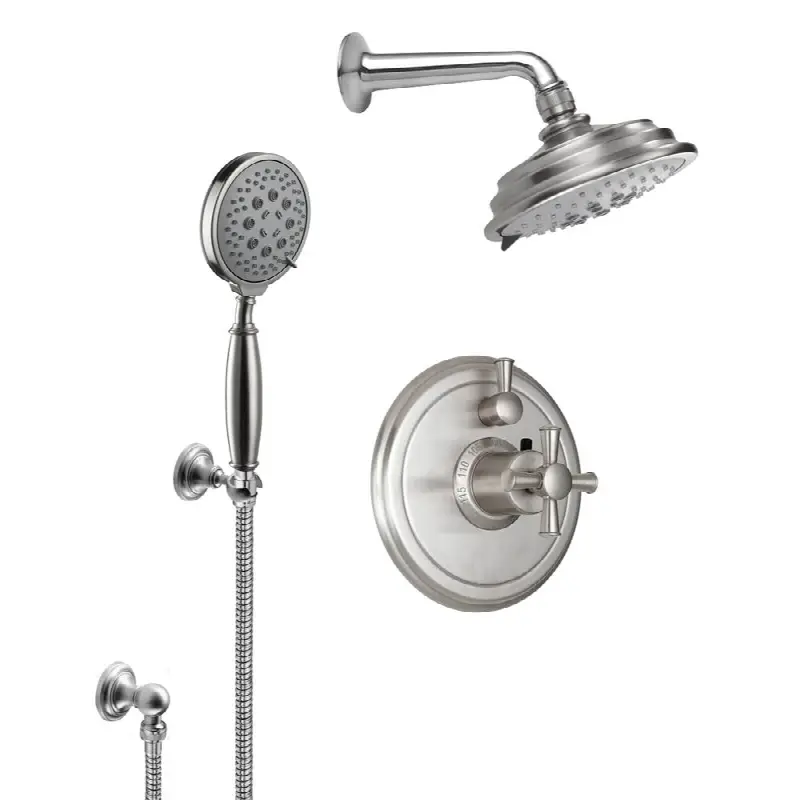 StyleTherm® 1/2" Thermostatic Shower System with Showerhead and Handshower on Hook