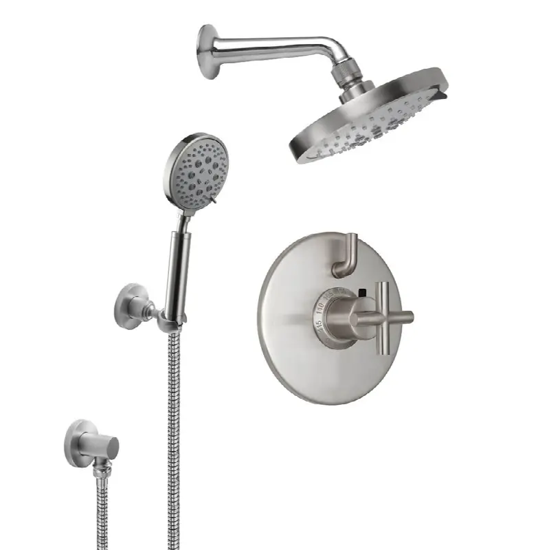 StyleTherm® 1/2" Thermostatic Shower System with Showerhead and Handshower on Hook