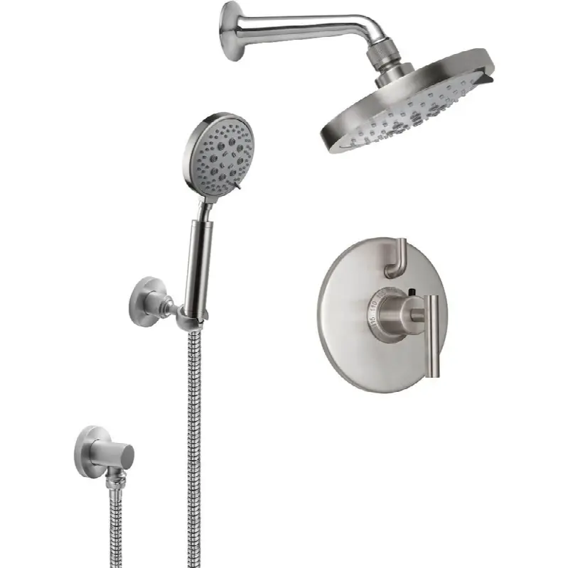StyleTherm® 1/2" Thermostatic Shower System with Showerhead and Handshower on Hook