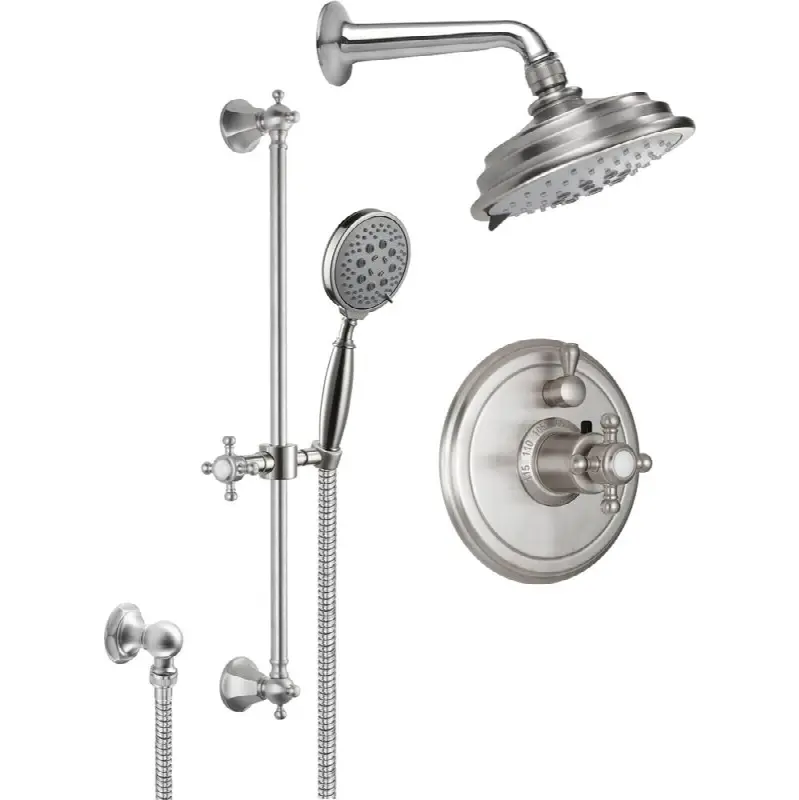 StyleTherm® 1/2" Thermostatic Shower System with Handshower Slide Bar